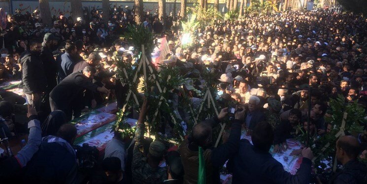 تشییع پیکر مطهر شهدای حادثه تروریستی راسک در زاهدان تشییع پیکر مطهر شهدای حادثه تروریستی راسک در زاهدان