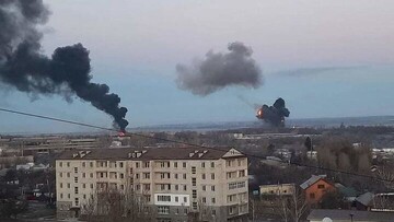 روسیه پایتخت اوکراین را بمباران کرد