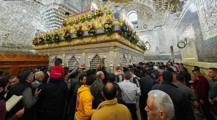 ضریح حرم امامین جوادین (ع) گلآرایی شد+عکس و فیلم