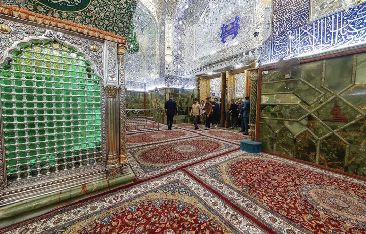 ضریح حرم امام علی(ع) شستوشو شد +عکس و فیلم