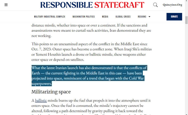 تحریمهای ناکارآمد در برابر دانشمندان فضایی ایران