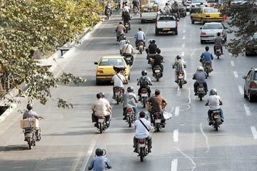 ۴ میلیون و سیصد هزار موتورسیکلت در حال تردد در شهر تهران