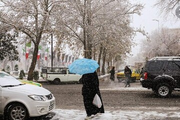 بارش باران و برف در بیشتر مناطق ایران