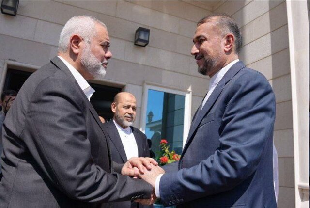 رایزنی امیرعبداللهیان با هنیه + عکس