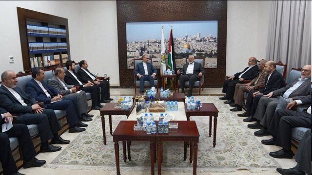 رایزنی امیرعبداللهیان با هنیه + عکس