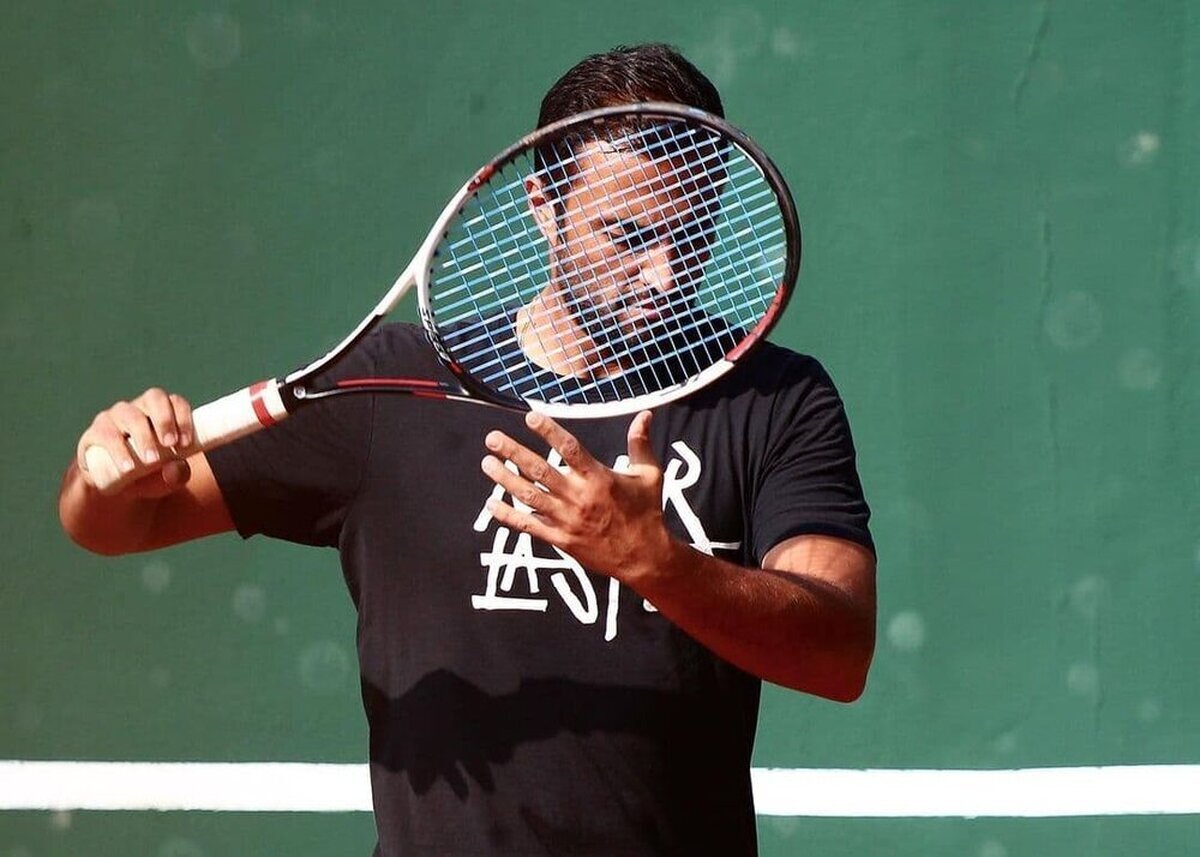 امیر جدیدی در نقش تنیسباز امیر جدیدی در نقش تنیسباز