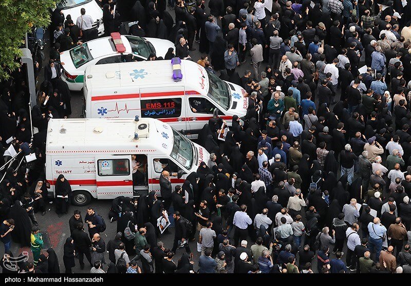 اجتماع مردم تهران در پاسداشت شهدای خدمت