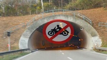 ممنوعیت تردد موتورسیکلت‌ها در تونل‌ها