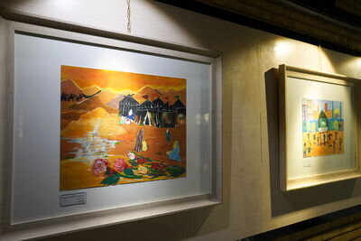 رنگ محرم در گالری محیطی خانه هنرمندان ایران رنگ محرم در گالری محیطی خانه هنرمندان ایران