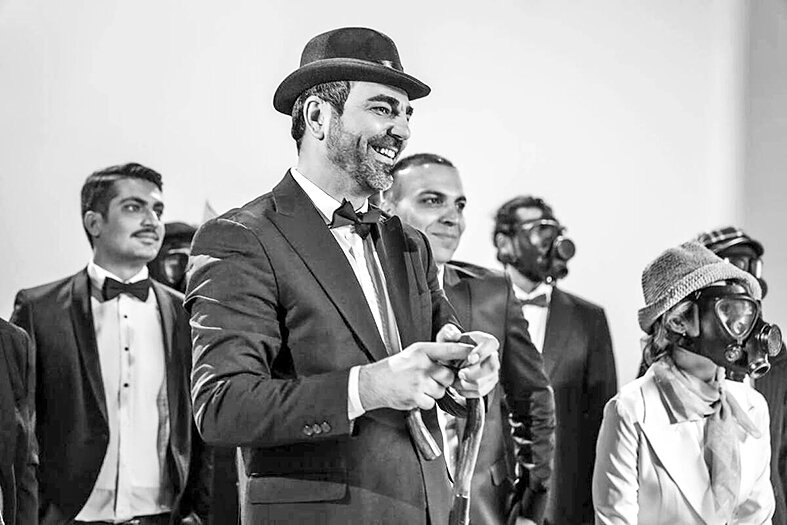 بهزاد خلج در لباس چاپلین بهزاد خلج در لباس چاپلین