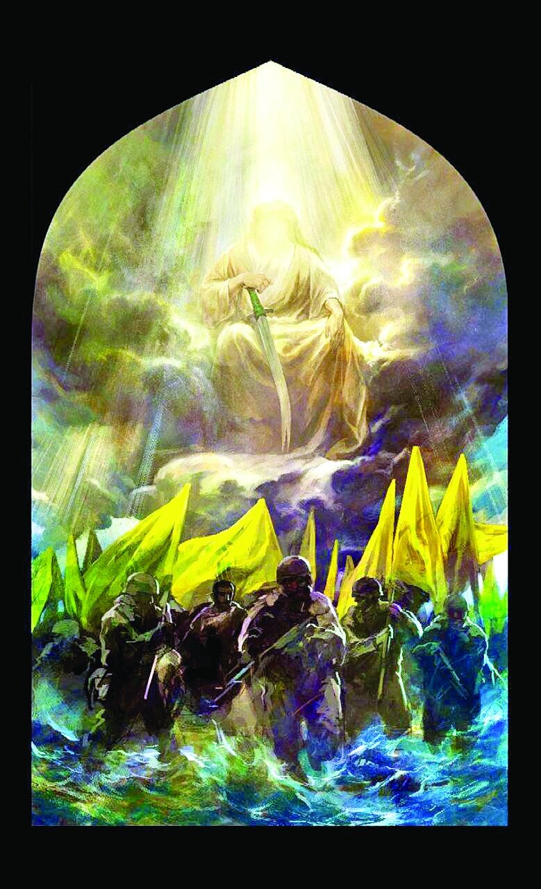 نقاشی جدید حسن روحالامین برای شهید مقاومت نقاشی جدید حسن روحالامین برای شهید مقاومت