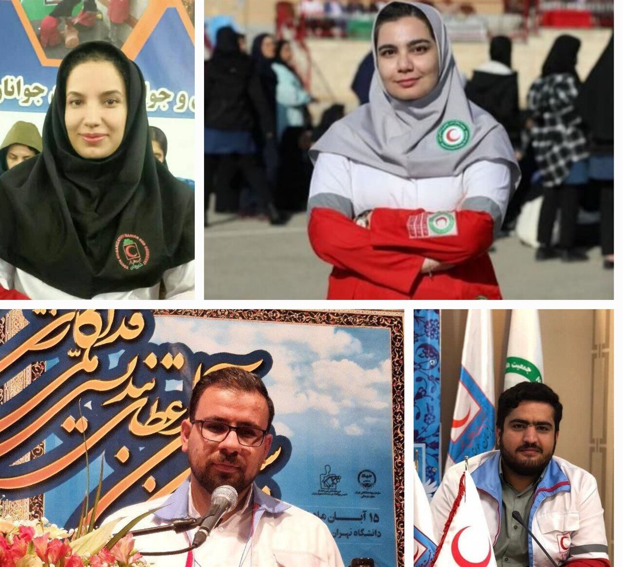 درخشش ۴ جوان داوطلب هلالاحمر درخشش ۴ جوان داوطلب هلالاحمر