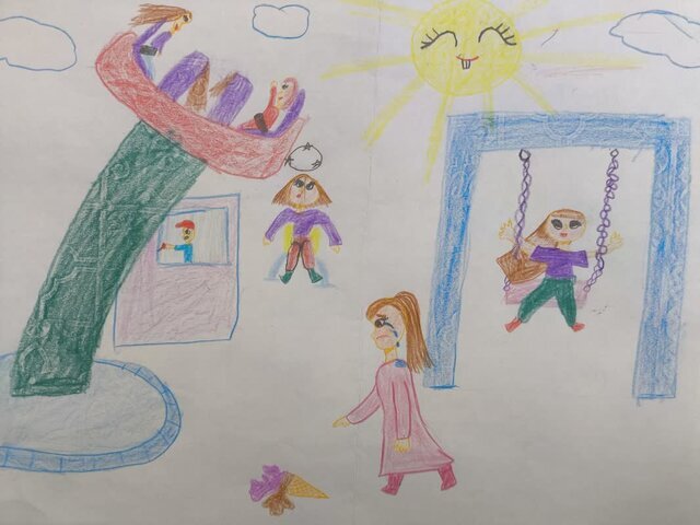 کودکان با نقاشیهایشان با ما حرف میزنند کودکان با نقاشیهایشان با ما حرف میزنند