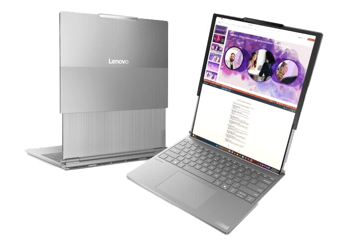 لپتاپ جدید لنوو با نمایشگر لولهشونده لپتاپ جدید لنوو با نمایشگر لولهشونده