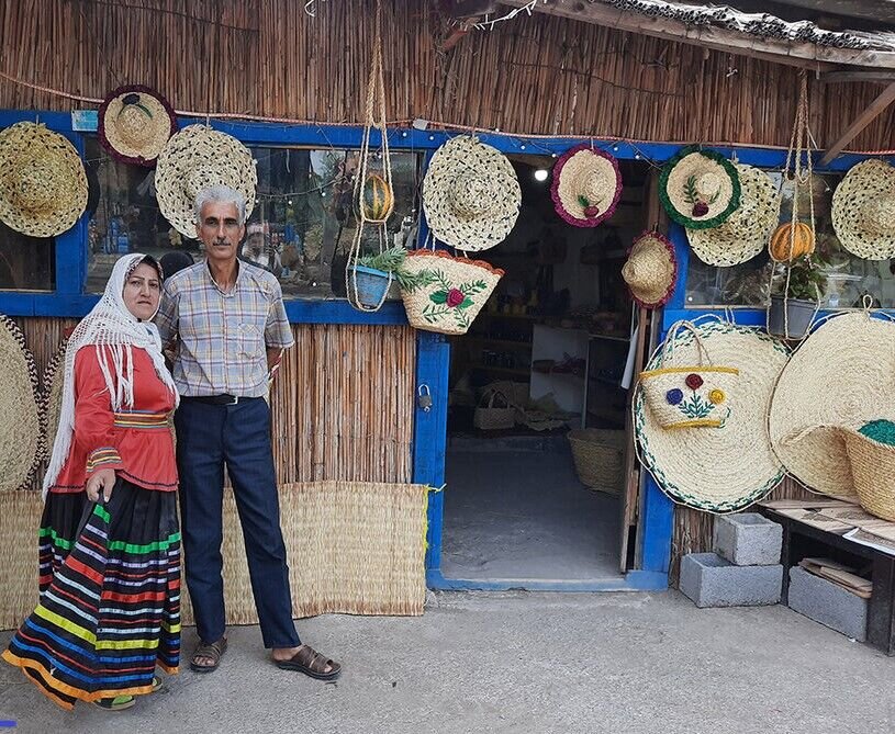 فَشتَکه؛ نخستین روستای ملی حصیر کشور