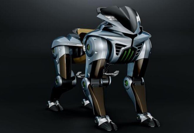 ربات گرگی ژاپنی به کاربران سواری میدهد ربات گرگی ژاپنی به کاربران سواری میدهد