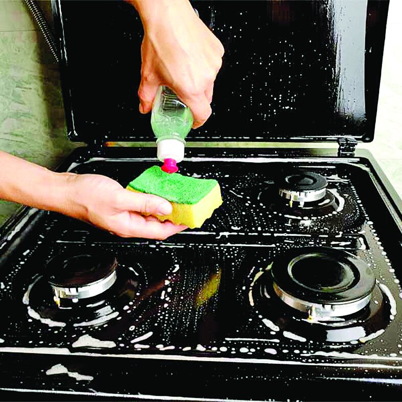 بهترین روش تمیزکردن گاز و فر بهترین روش تمیزکردن گاز و فر