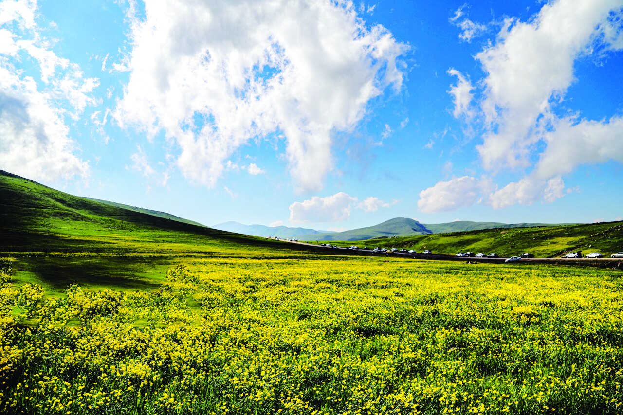 طبیعت بهاری دامنه کوه سبلان طبیعت بهاری دامنه کوه سبلان