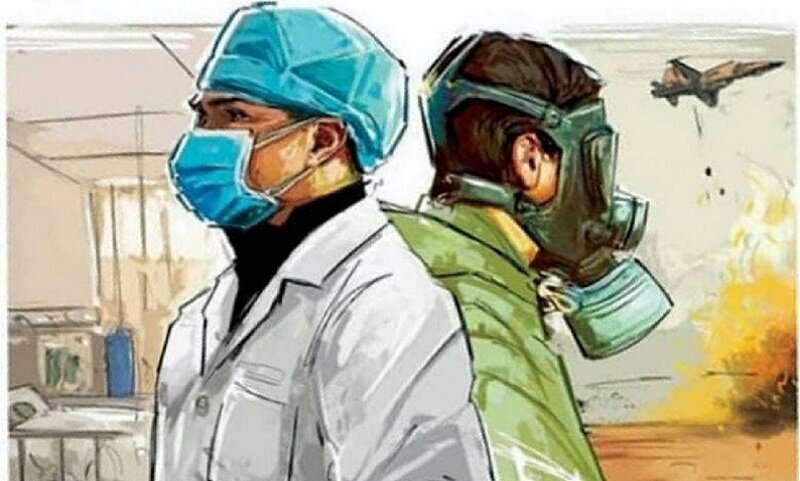 ایستادگی کادر سلامت در جنگ با ویروس صهیونی