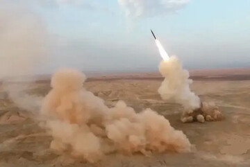 دست پر سپاه با موشک بالستیک «رضوان»