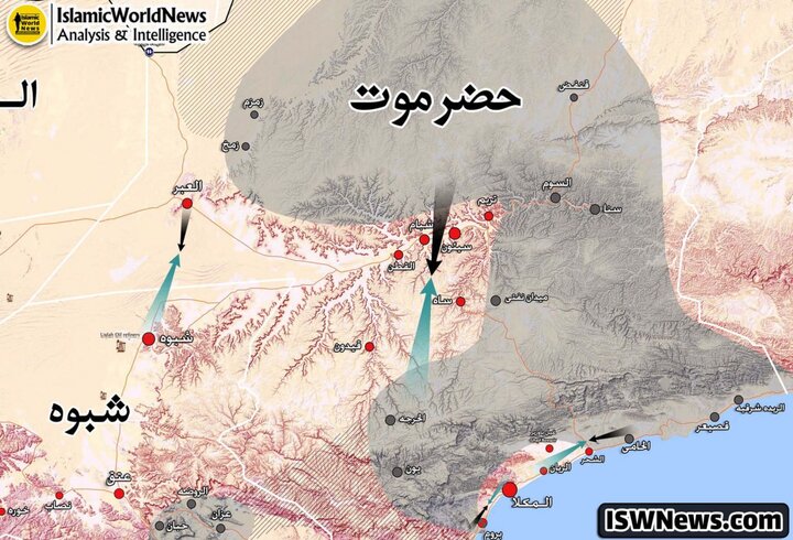 جنگ قدرت در جنوب یمن و درگیری در حضرموت