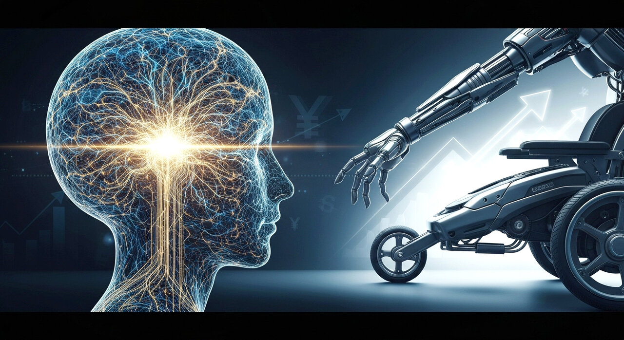 مرد چینی فلج با تراشه مغزی به ربات‌ها دستور داد