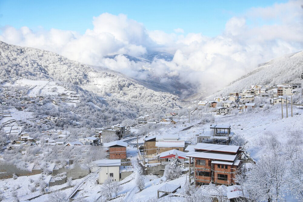 بارش برف زمستانی در سوادکوه ـ مازندران