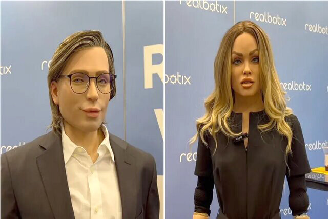 دو ساعت مکالمه دو ربات انسان‌نما بدون دخالت انسان