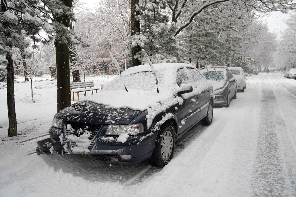 بارش برف زمستانی در اردبیل