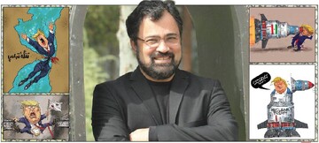 خط مقدم روی بوم سفید