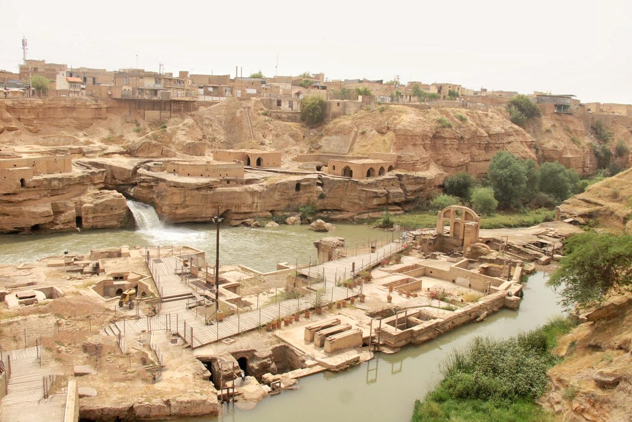 آبشارهای شوشتر؛ شاهکار تاریخی مهندسی آب در ایران
