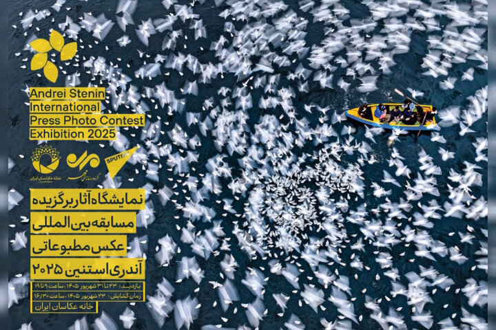 عکس‌های مطبوعاتی «آندری استنین» روی دیوار می‌روند